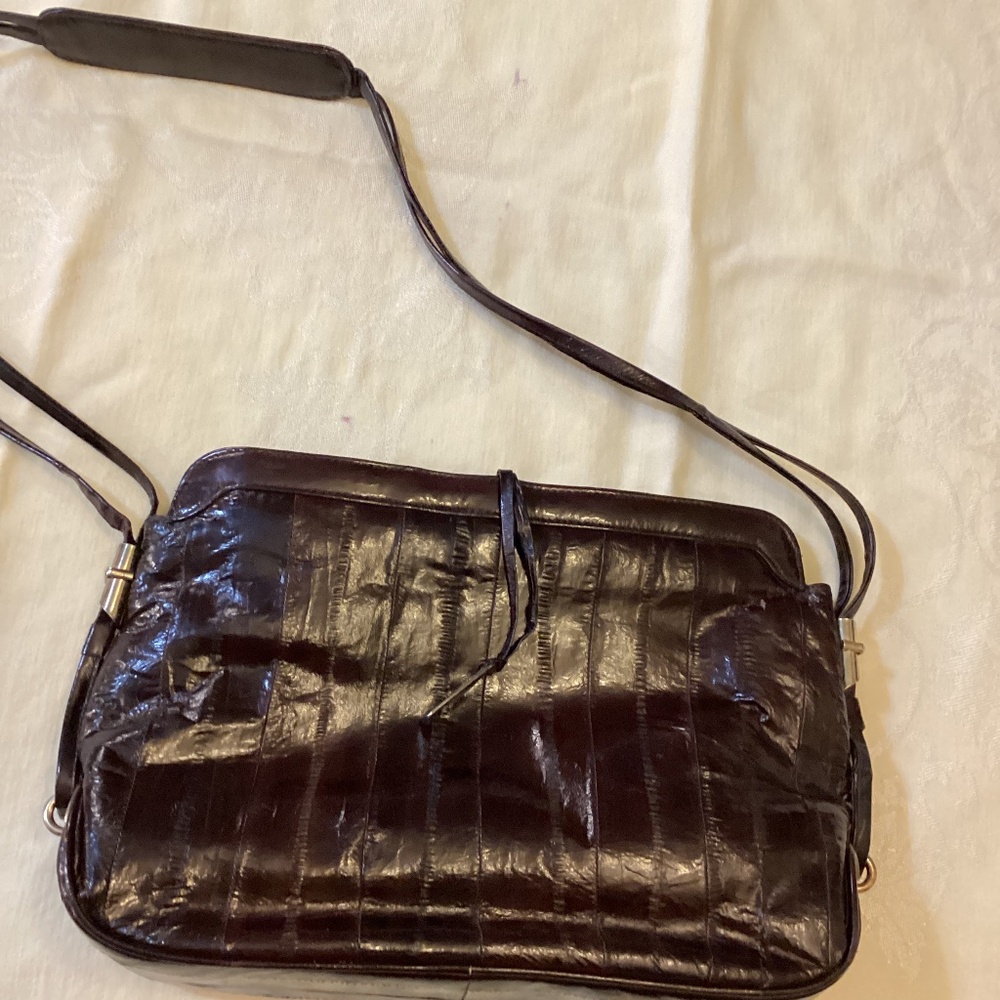 Vintage eel skin purse pristine condition
